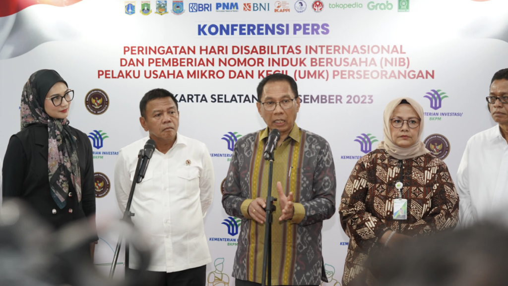 Kementerian Investasi Gandeng Kementerian Pertahanan Fasilitasi UMK Disabilitas Naik Kelas